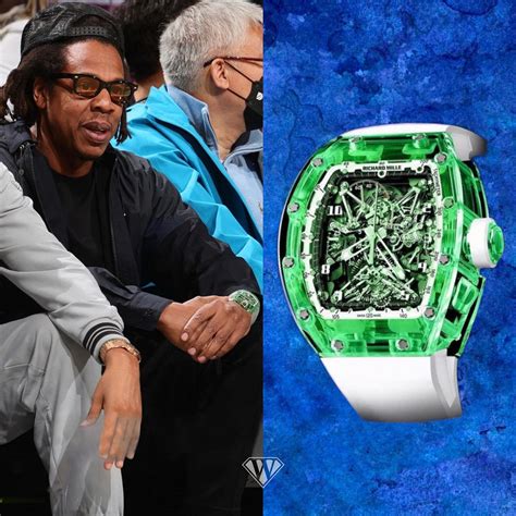 jay z richard mille blue sapphire|Jay-Z green sapphire.